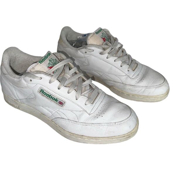 Reebok Club C 85 Chalk White Green Mens 11W Retro 90s Vintage Sneakers - Picture 2 of 16
